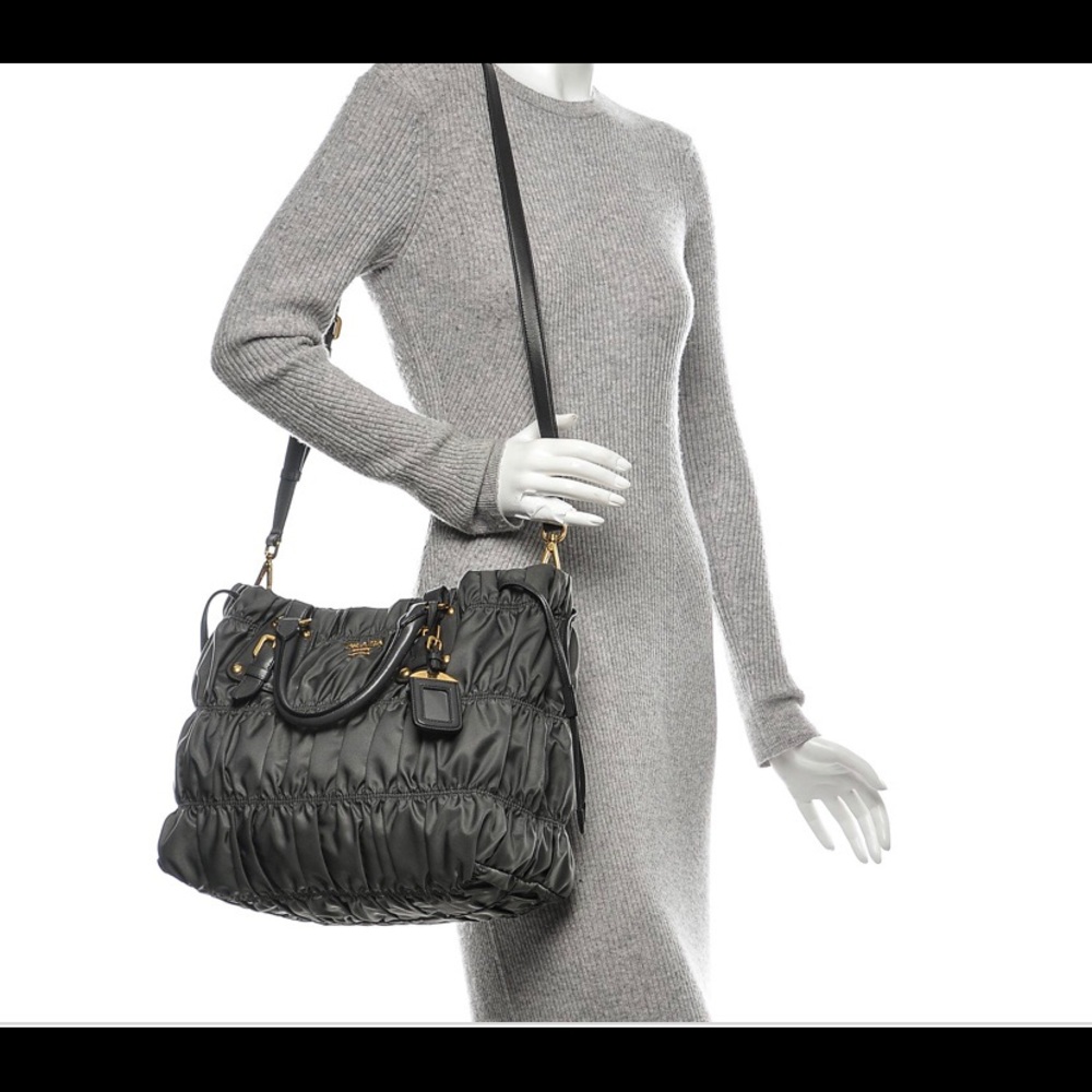 Prada Tessuto Nylon Leather handbag BNWOT